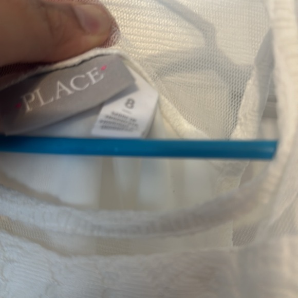 ππ Place Absolutely Gorgeous Girls Dress NWT White Lace Rhinestones Formal - Picture 4 of 4